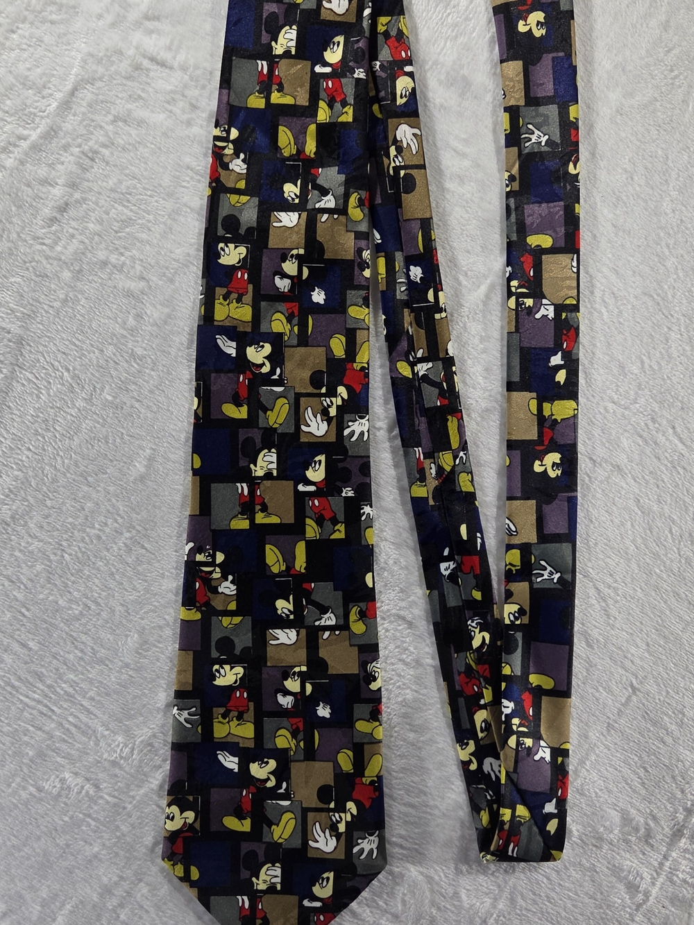 Vintage Balancine Inc Disney Mickey Mouse Print Pattern Necktie Multicolor-0118